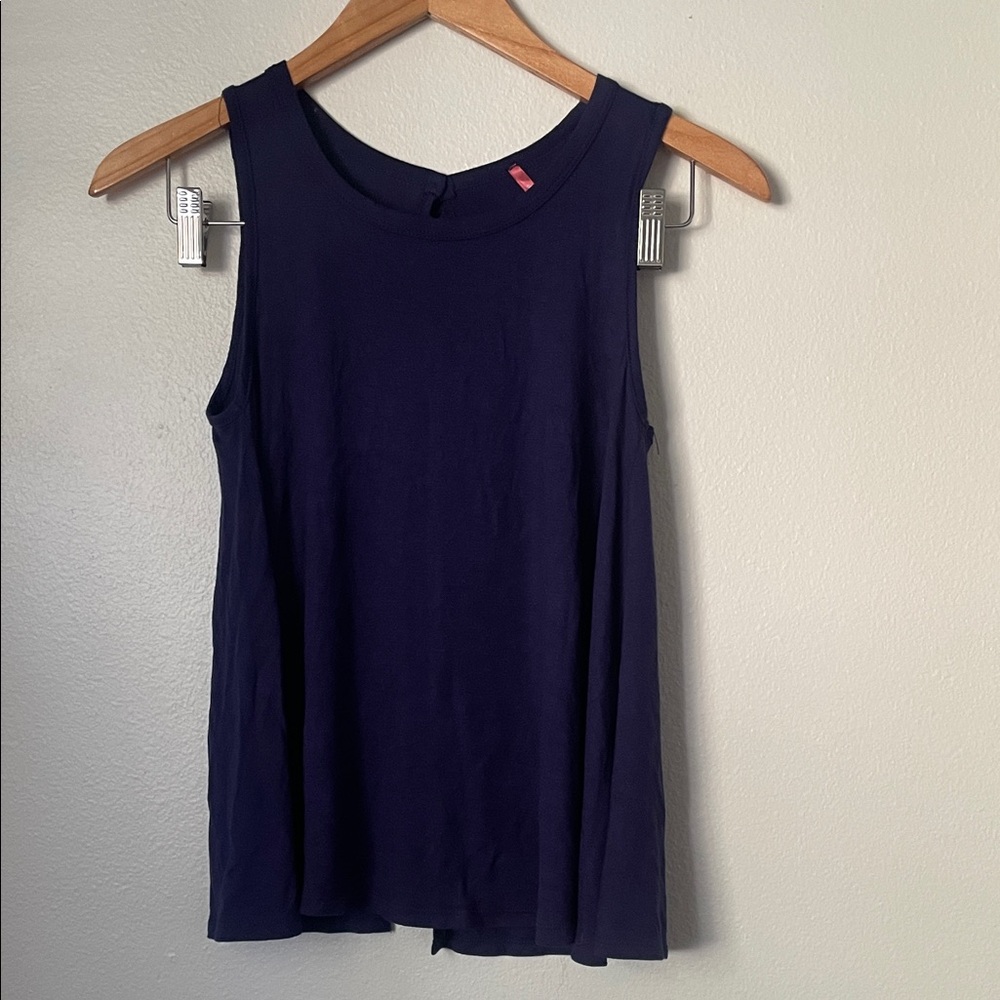 Dina Women's Navy Sleeveless Tank Top - Unbranded